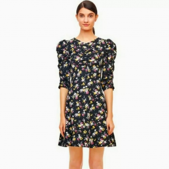 Rebecca Taylor Dresses & Skirts - NWT REBECCA TAYLOR LA VIE WINTER POSEY FLORAL PRINT SILK TWILL DRESS SIZE M
